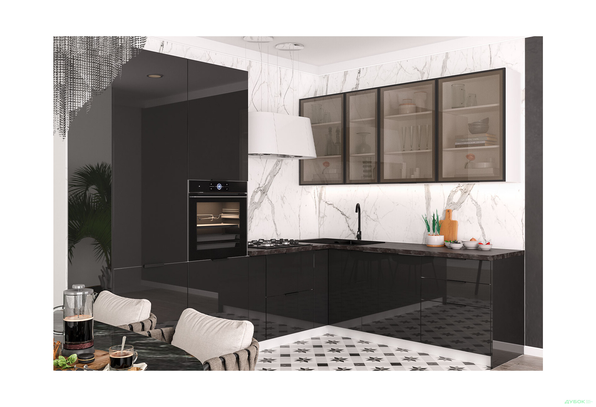 Кухня угловая Диплос / Diplos 2.8х2.2 Мебель Стар - Изображение 2 Изображение 2 - Кухня угловая Диплос / Diplos 2.8х2.2 Мебель Стар