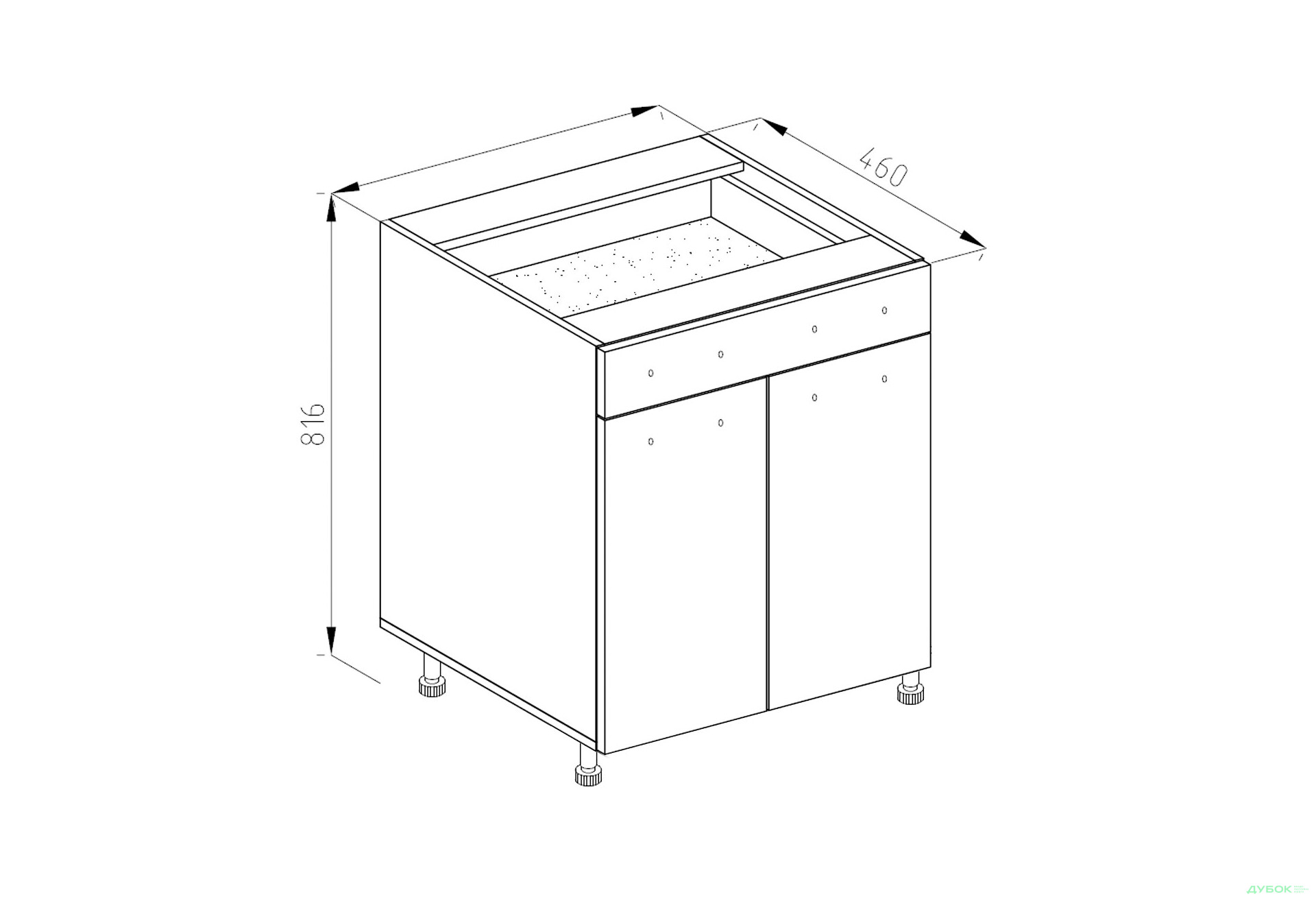 Изображение 1 - Н 60 ДШ LUX Марта Лак Svit Mebliv