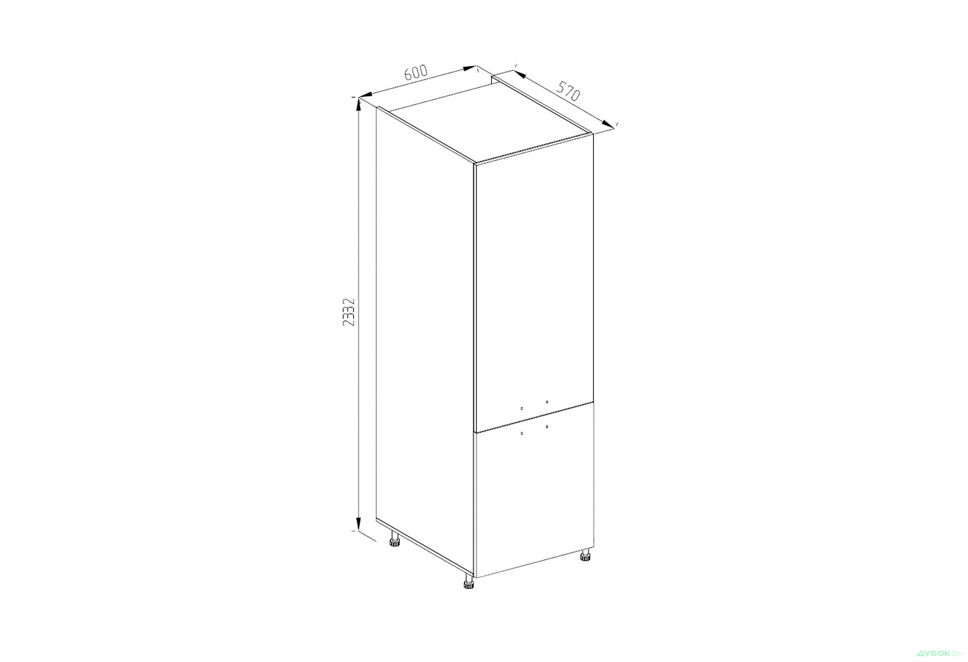 Изображение 1 - П 60 Х (h 920) Марта Лак Svit Mebliv