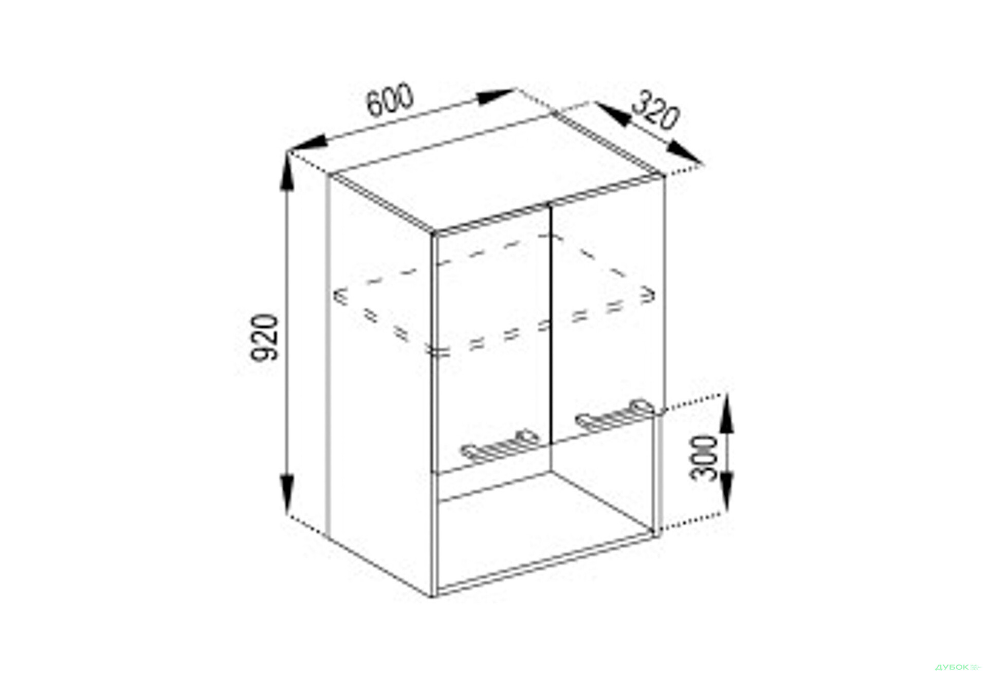 Зображення 1 - В 60 2Д п/мікрохв. (h 920) Марта Лак Світ Меблів