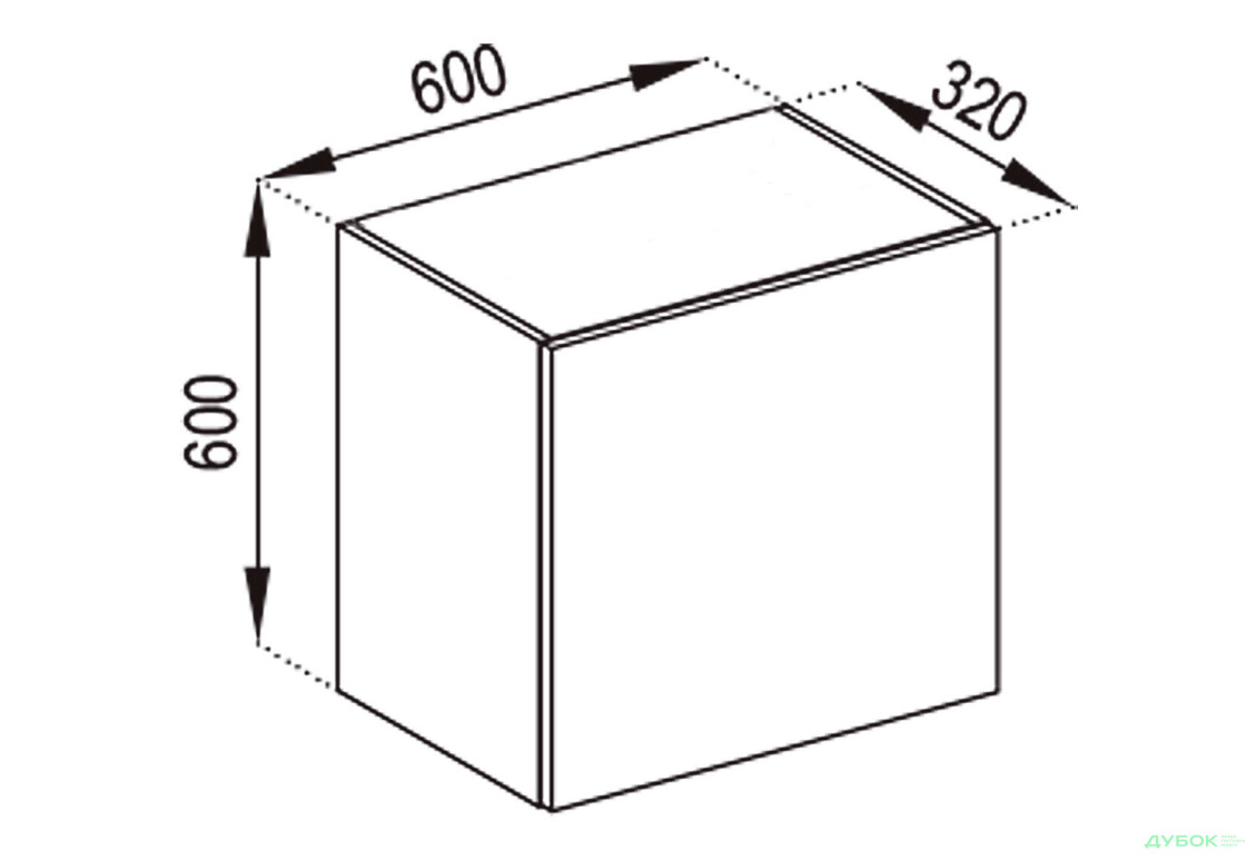 В 60 Окап (h 920) Марта Лак Світ Меблів - Зображення 1 Зображення 1 - В 60 Окап (h 920) Марта Лак Світ Меблів