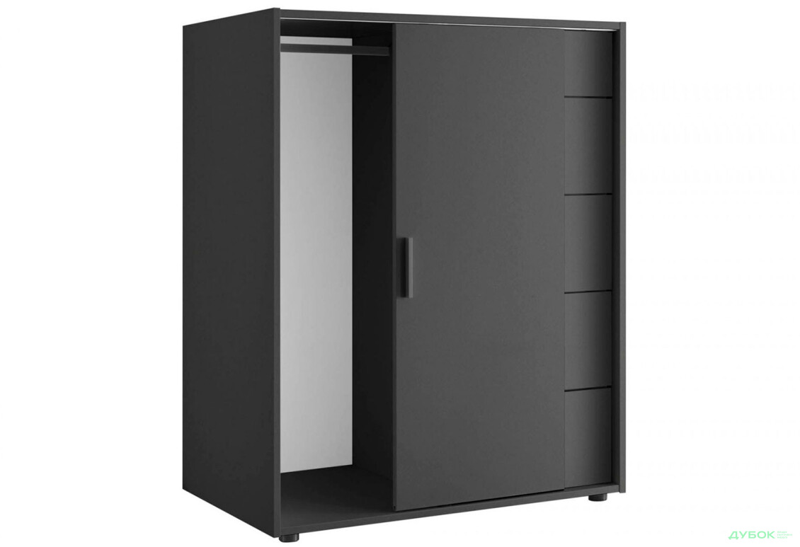 Комод MiroMark Кейс 1-дверний з 5 шухлядами 102 см Графіт - Зображення 2 Зображення 2 - Комод MiroMark Кейс 1-дверний з 5 шухлядами 102 см Графіт