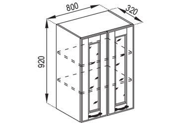 В 80 Ск (h-920) Доминика Svit Mebliv
