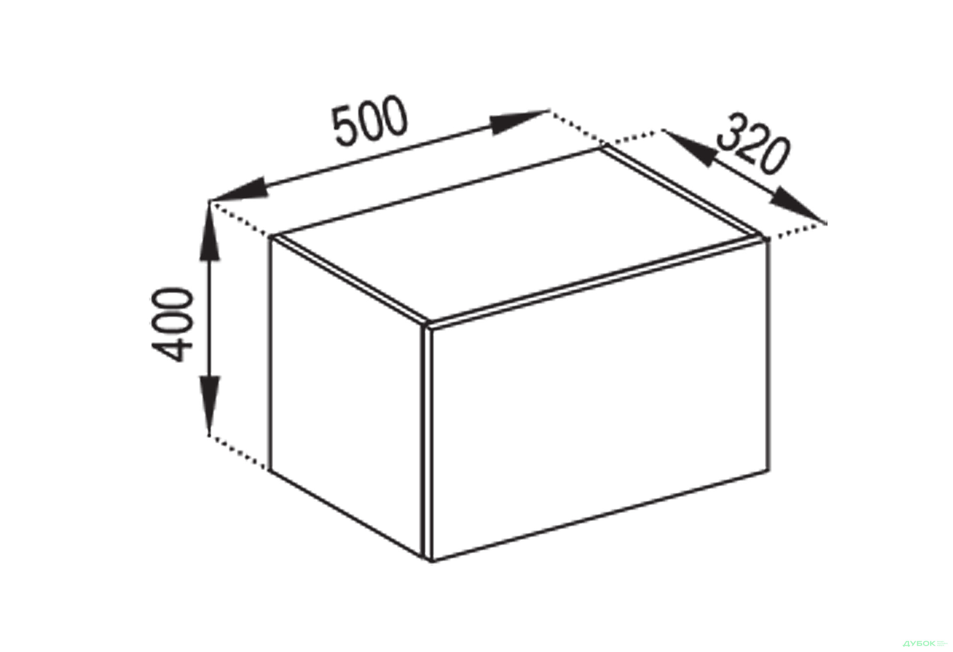 Зображення 1 - В 50 ОКАП (фасад ДСП) Домініка Світ Меблів