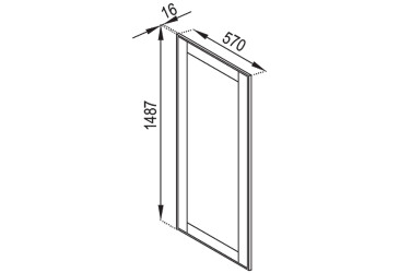 П панель внутрішня (h-920) до ст-ці 28 мм Домініка Світ Меблів