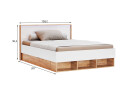 Ліжко MiroMark Асті Джуніор (без вкладу) 120х200 см з шухлядами, дуб крафт/білий - Зображення 4 Зображення 4 - Ліжко MiroMark Асті Джуніор (без вкладу) 120х200 см з шухлядами, дуб крафт/білий