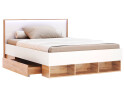 Кровать MiroMark Асти Джуниор (без вклада) 140х200 см с шухлядами, дуб крафт/белый - Изображение 3 Изображение 3 - Кровать MiroMark Асти Джуниор (без вклада) 140х200 см с шухлядами, дуб крафт/белый