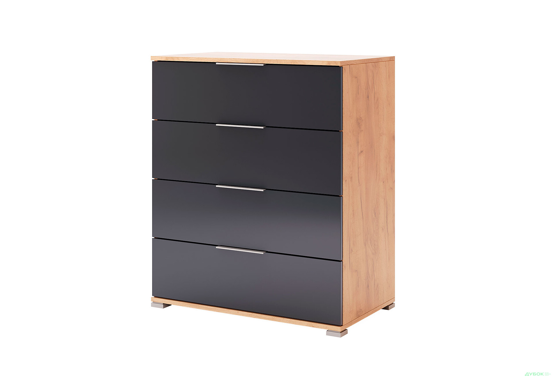 Комод MiroMark Луна Джуніор з 4 шухлядами 80 см Лава/Дуб крафт - Зображення 1 Зображення 1 - Комод MiroMark Луна Джуніор з 4 шухлядами 80 см Лава/Дуб крафт