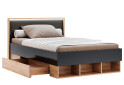 Кровать MiroMark Луна Джуниор (без вклада) 120х200 см с ящиками, лава/дуб крафт - Изображение 3 Изображение 3 - Кровать MiroMark Луна Джуниор (без вклада) 120х200 см с ящиками, лава/дуб крафт
