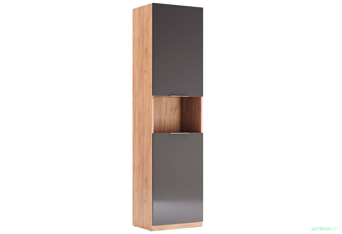 Изображение 2 - Шкаф-пенал МироМарк Луна Джуниор комбинированный 55 см Лава/Дуб Крафт