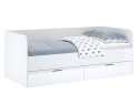 Фото 2 - Кровать МироМарк Хеппи 90х200 см с ящиками, белый глянец