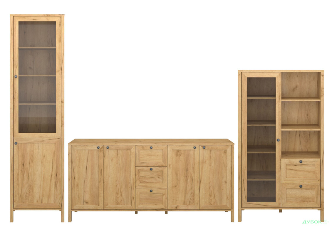 Комплект у вітальню VMV holding Klark / Кларк 323 см Дуб крафт золотий - Зображення 1 Зображення 1 - Комплект у вітальню VMV holding Klark / Кларк 323 см Дуб крафт золотий