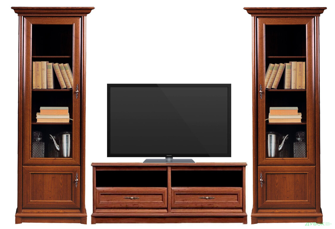 Комплект стінка з вітринами Гербор Соната 272 см Каштан - Зображення 1 Зображення 1 - Комплект стінка з вітринами Гербор Соната 272 см Каштан