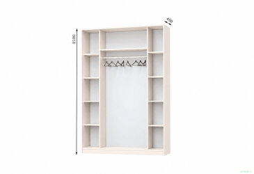 Корпус Комби 1500х450 Шкаф-купе 2D 1500