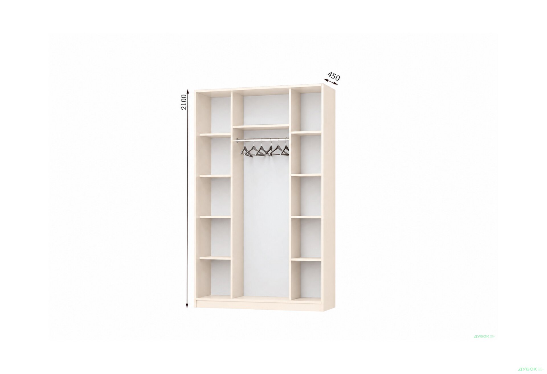 Изображение 1 - Корпус Комби 1600х450 Шкаф-купе 2D 1600