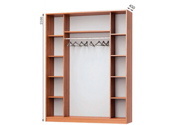 Корпус Комби 1700х450 Шкаф-купе 2D 1700 Мебель Стар