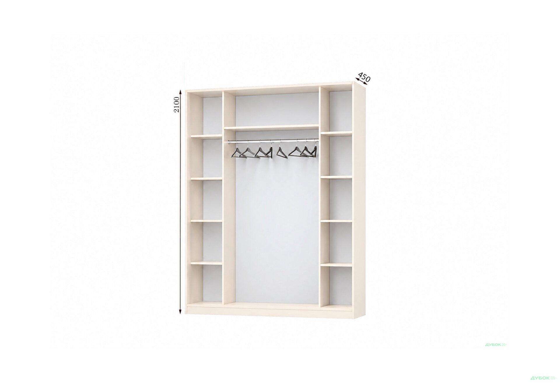 Изображение 1 - Корпус Комби 1800х450 Шкаф-купе 2D 1800