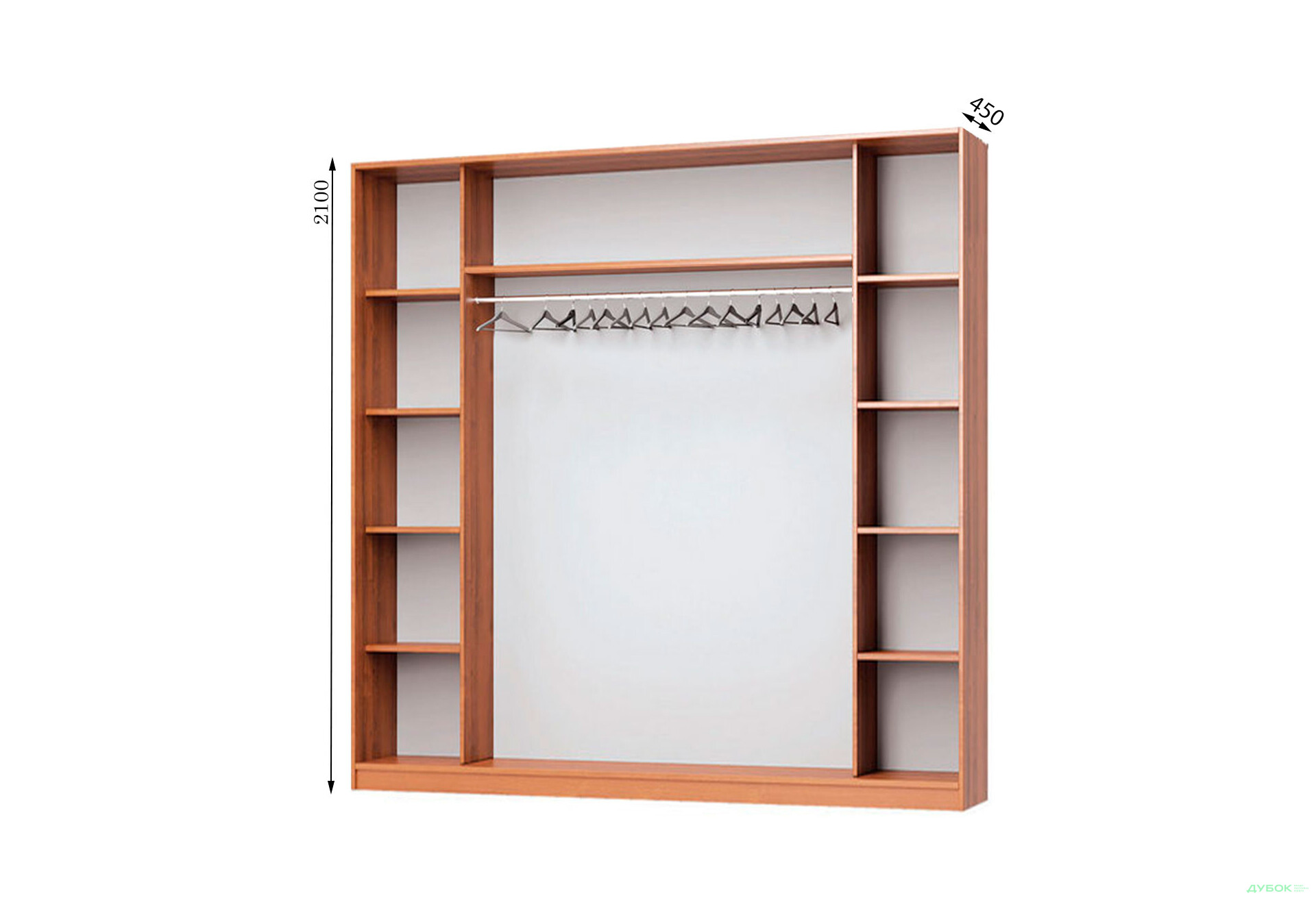 Зображення 1 - Корпус Комбі 2700х450 Шафа-купе 3D 2700 MebelStar