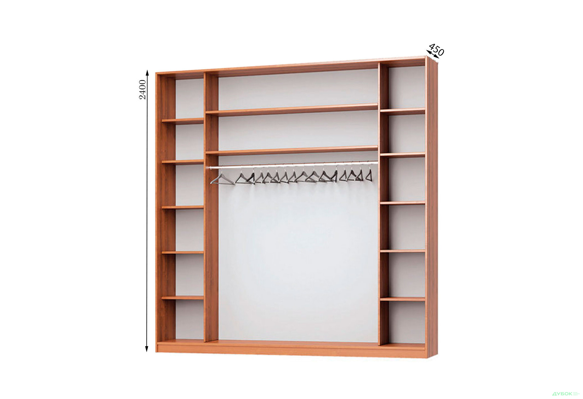 Зображення 2 - Корпус Комбі 2700х450 Шафа-купе 3D 2700 MebelStar