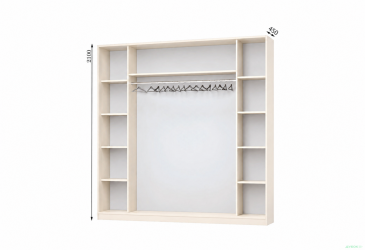 Корпус Комби 2400х450 Шкаф-купе 4D 2400