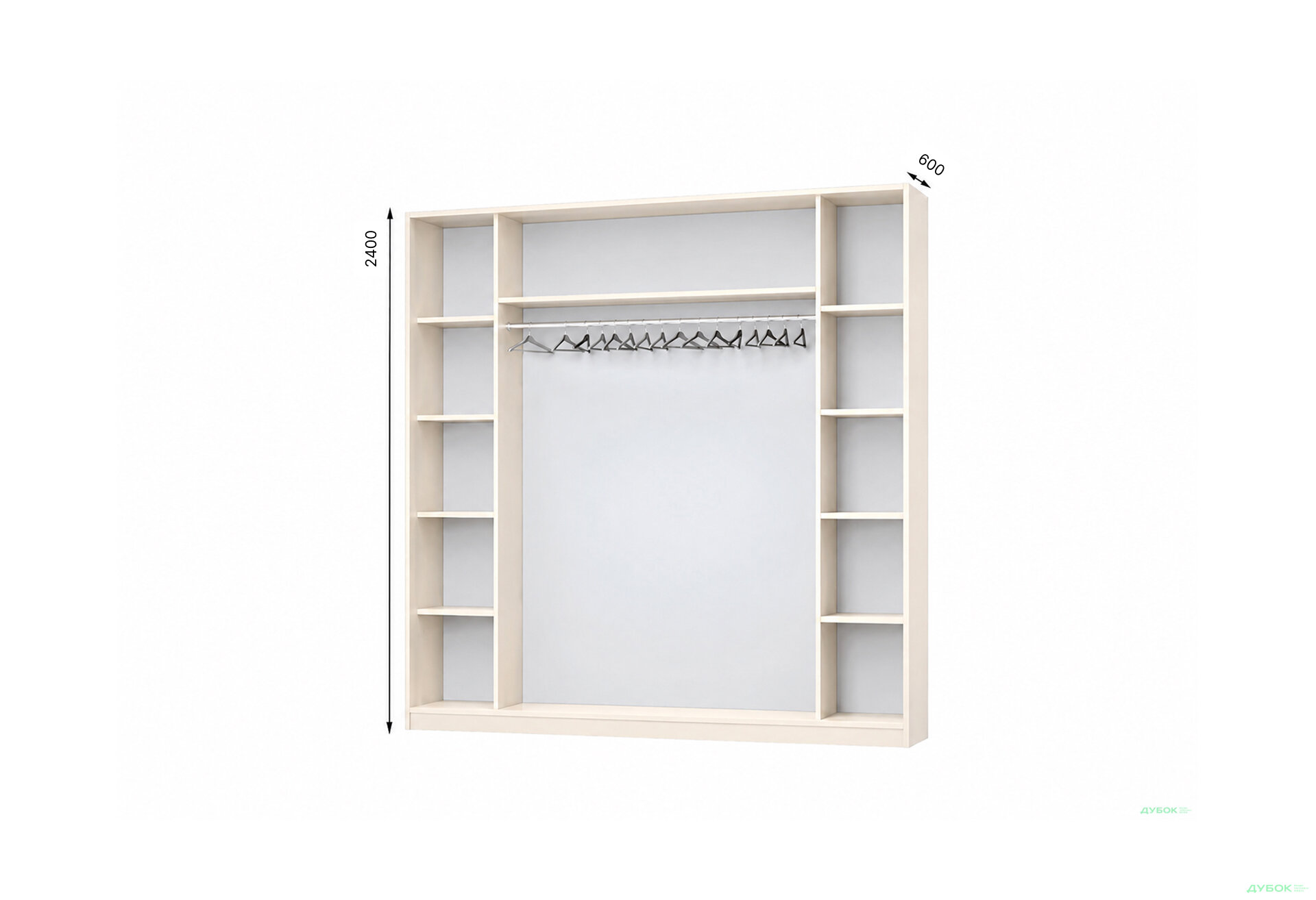 Изображение 1 - Корпус Комби 2400х600 Шкаф-купе 4D 2400