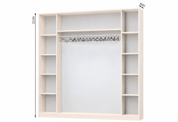 Корпус Комбі 2500х600 Шафа-купе 4D 2500