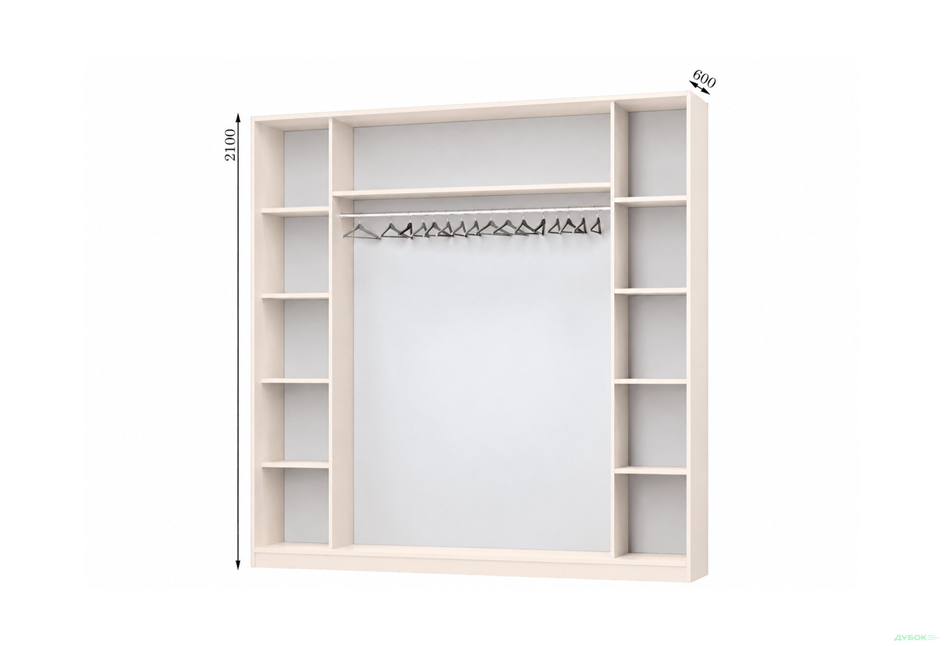 Изображение 1 - Корпус Комби 2500х600 Шкаф-купе 4D 2500