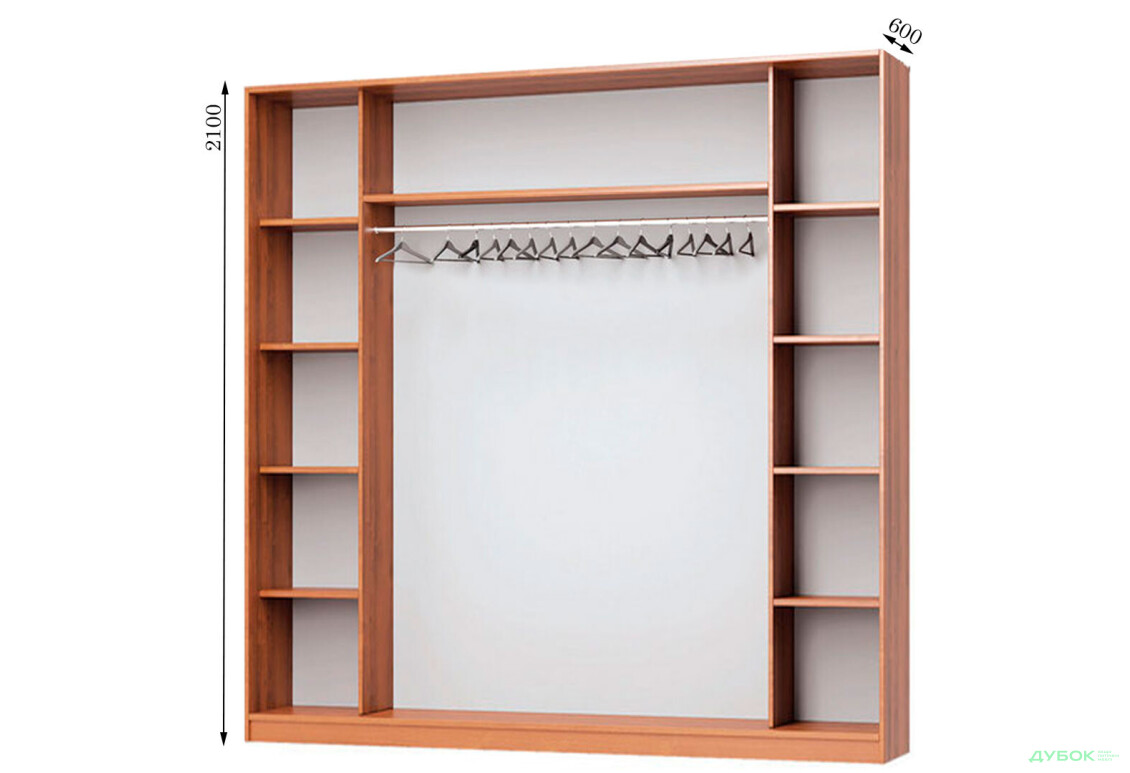 Корпус Комбі 2500х600 Шафа-купе 4D 2500 MebelStar