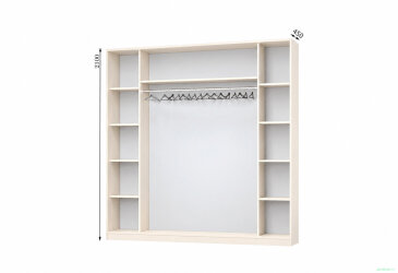 Корпус Комбі 2500х450 Шафа-купе 4D 2500