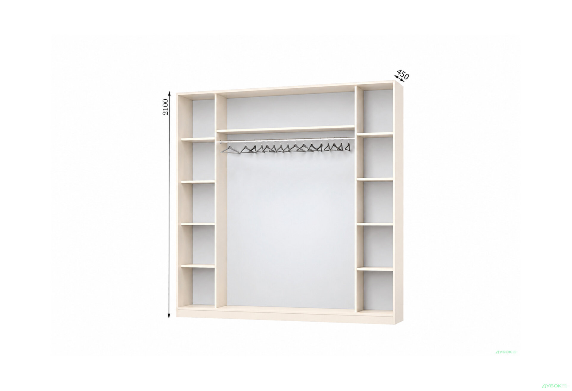 Изображение 1 - Корпус Комби 2500х450 Шкаф-купе 4D 2500