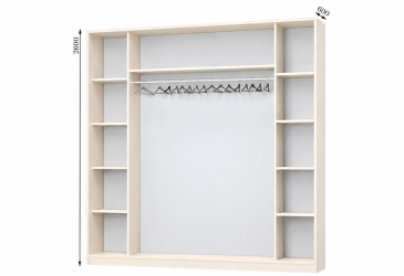 Корпус Комбі 2600х600 Шафа-купе 4D 2600