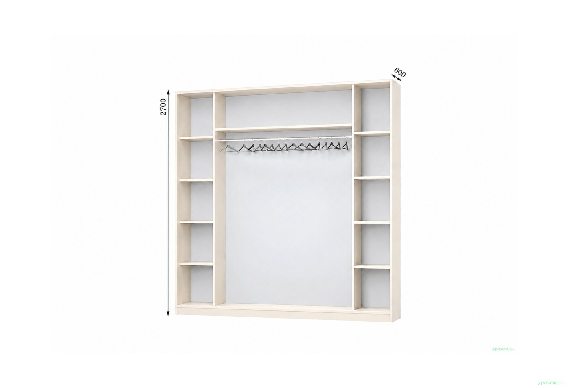 Изображение 1 - Корпус Комби 2700х600 Шкаф-купе 4D 2700