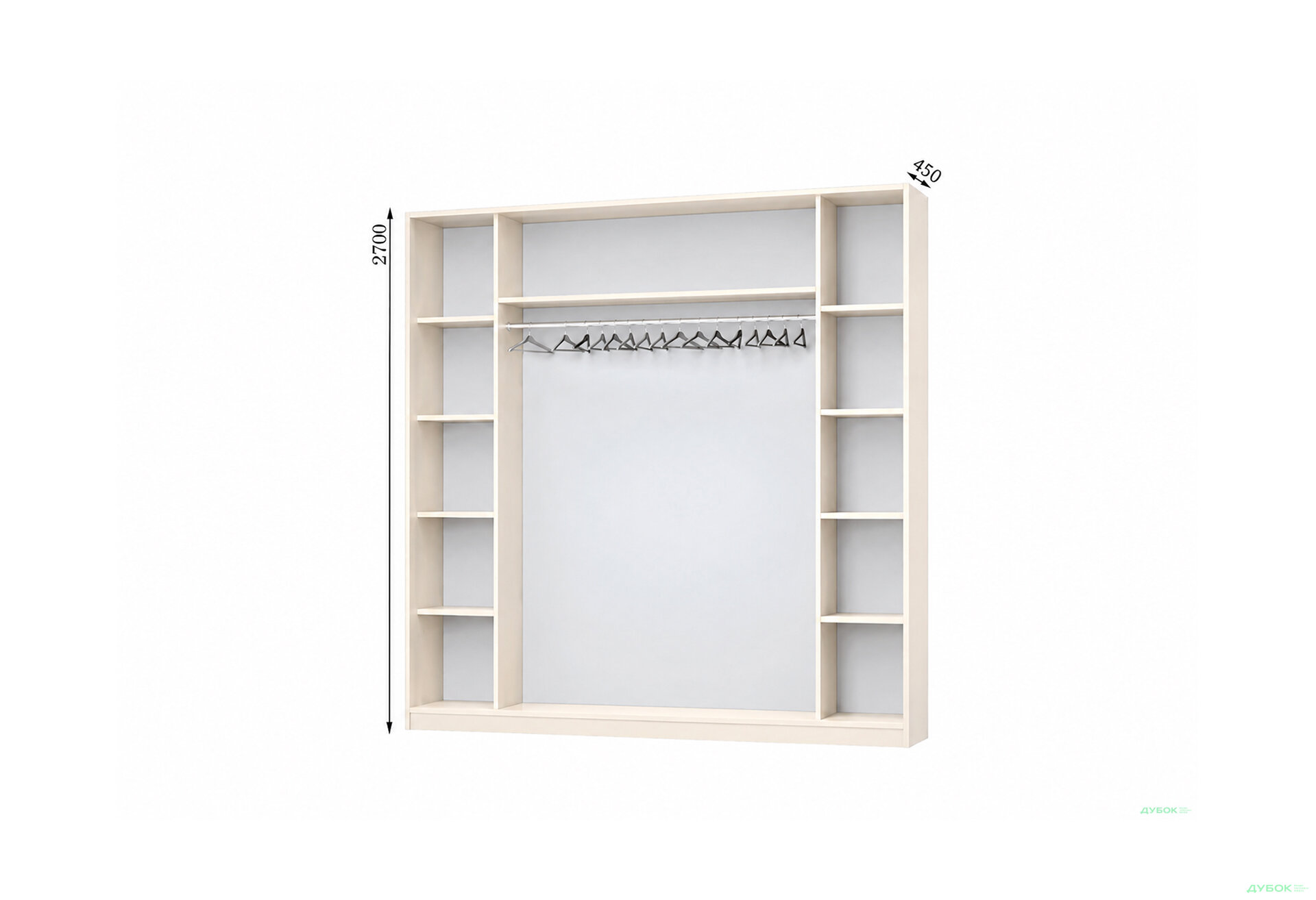Изображение 1 - Корпус Комби 2700х450 Шкаф-купе 4D 2700