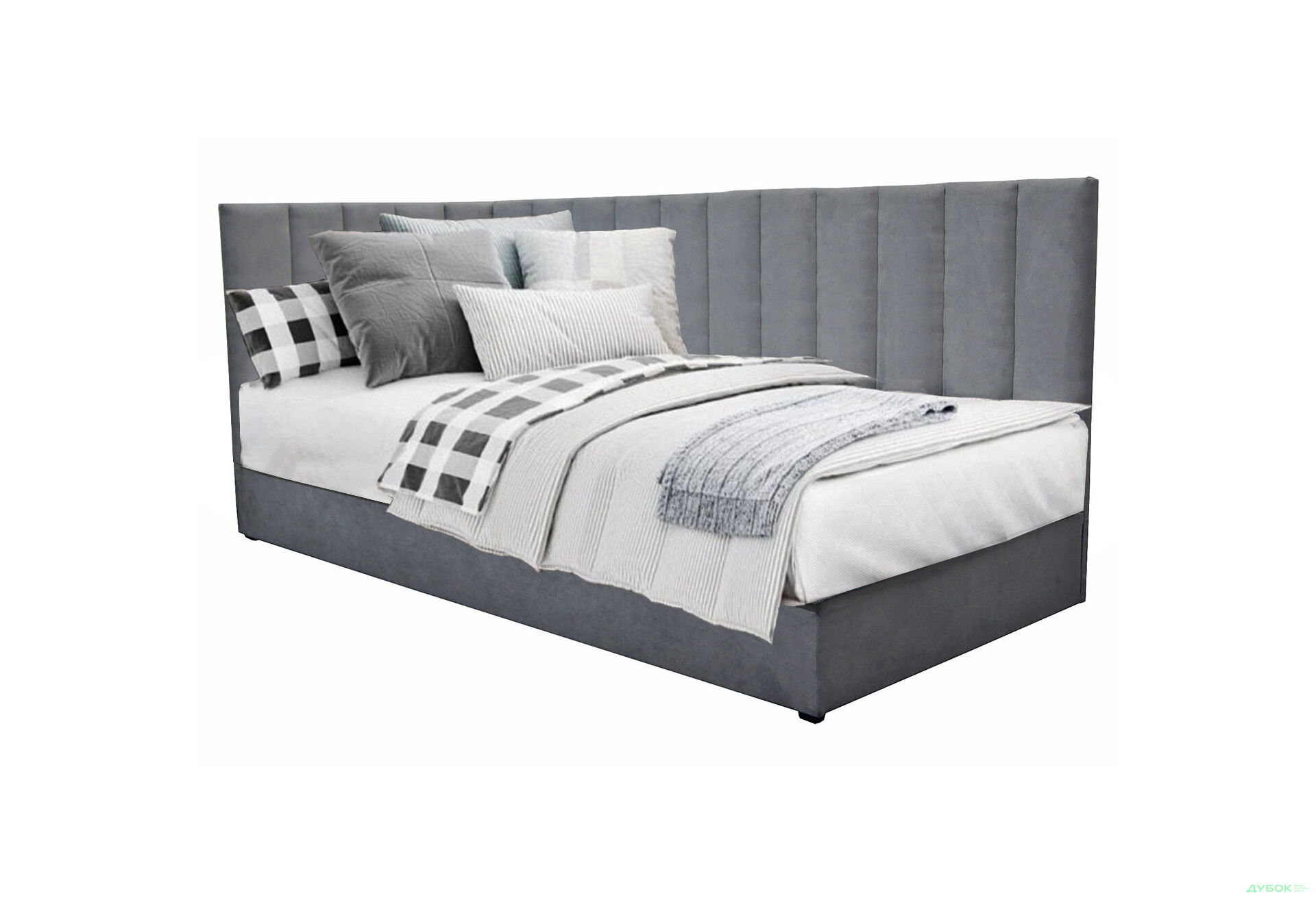Кровать-подиум Вика Пэрлына 90х200 см подъемная с матрасом, темно-серая (Malcolm 53) - Изображение 1 Изображение 1 - Кровать-подиум Вика Пэрлына 90х200 см подъемная с матрасом, темно-серая (Malcolm 53)