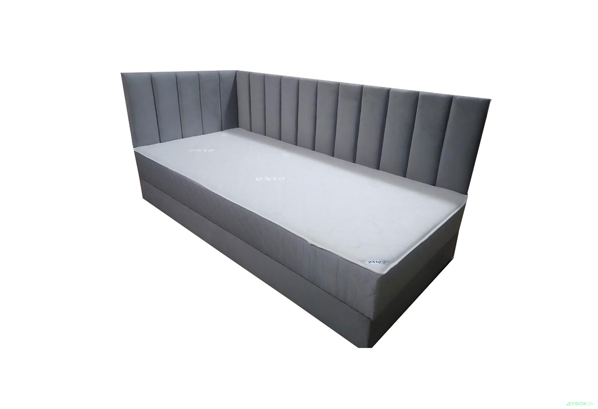 Кровать-подиум Вика Пэрлына 90х200 см подъемная с матрасом, темно-серая (Malcolm 53) - Изображение 4 Изображение 4 - Кровать-подиум Вика Пэрлына 90х200 см подъемная с матрасом, темно-серая (Malcolm 53)