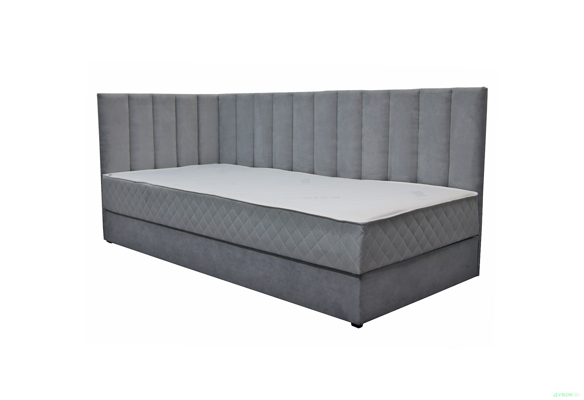 Кровать-подиум Вика Пэрлына 90х200 см подъемная с матрасом, темно-серая (Malcolm 53) - Изображение 3 Изображение 3 - Кровать-подиум Вика Пэрлына 90х200 см подъемная с матрасом, темно-серая (Malcolm 53)