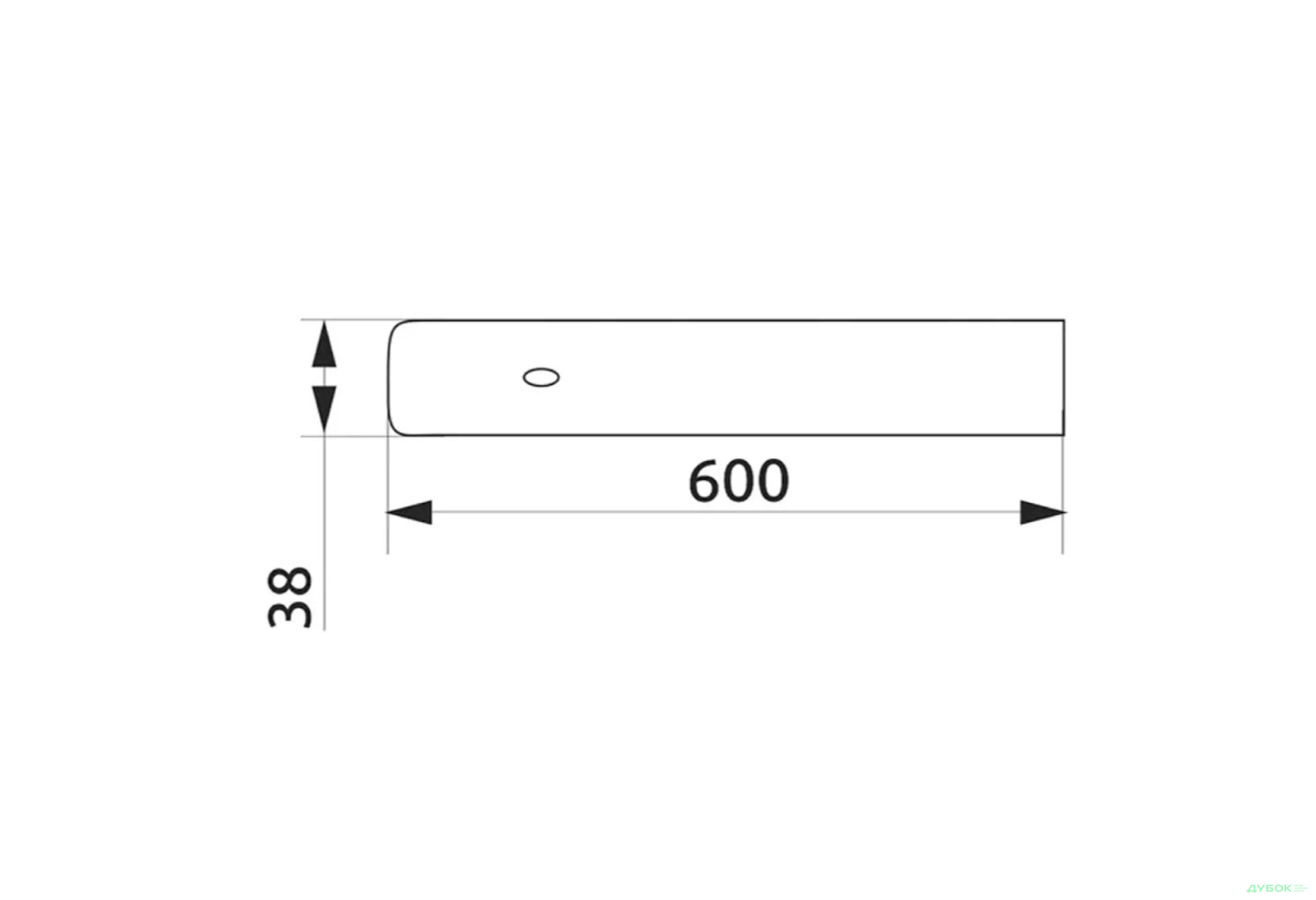 Заглушка на стільницю ліва (R-3) Заглушки / стики на стільницю 38мм ФР - Зображення 2 Зображення 2 - Заглушка на стільницю ліва (R-3) Заглушки / стики на стільницю 38мм ФР