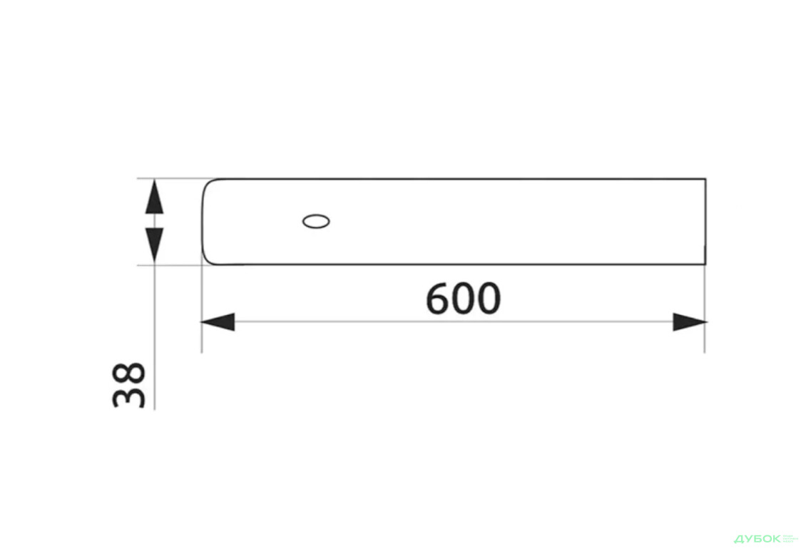 Заглушка на стільницю ліва (R-3) Заглушки / стики на стільницю 38мм ФР - Зображення 2 Зображення 2 - Заглушка на стільницю ліва (R-3) Заглушки / стики на стільницю 38мм ФР