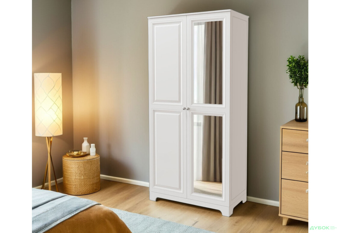 Шафа VIP-master Мадрид МДФ 2-дверна V.2 з дзеркалом 102 см - Зображення 2 Зображення 2 - Шафа VIP-master Мадрид МДФ 2-дверна V.2 з дзеркалом 102 см