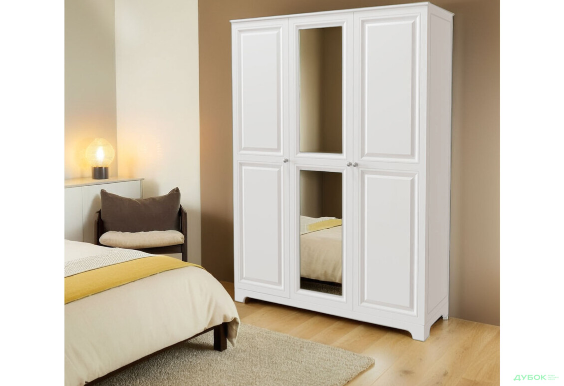 Шафа VIP-master Мадрид МДФ 3-дверна V.2 з дзеркалом 152 см - Зображення 2 Зображення 2 - Шафа VIP-master Мадрид МДФ 3-дверна V.2 з дзеркалом 152 см