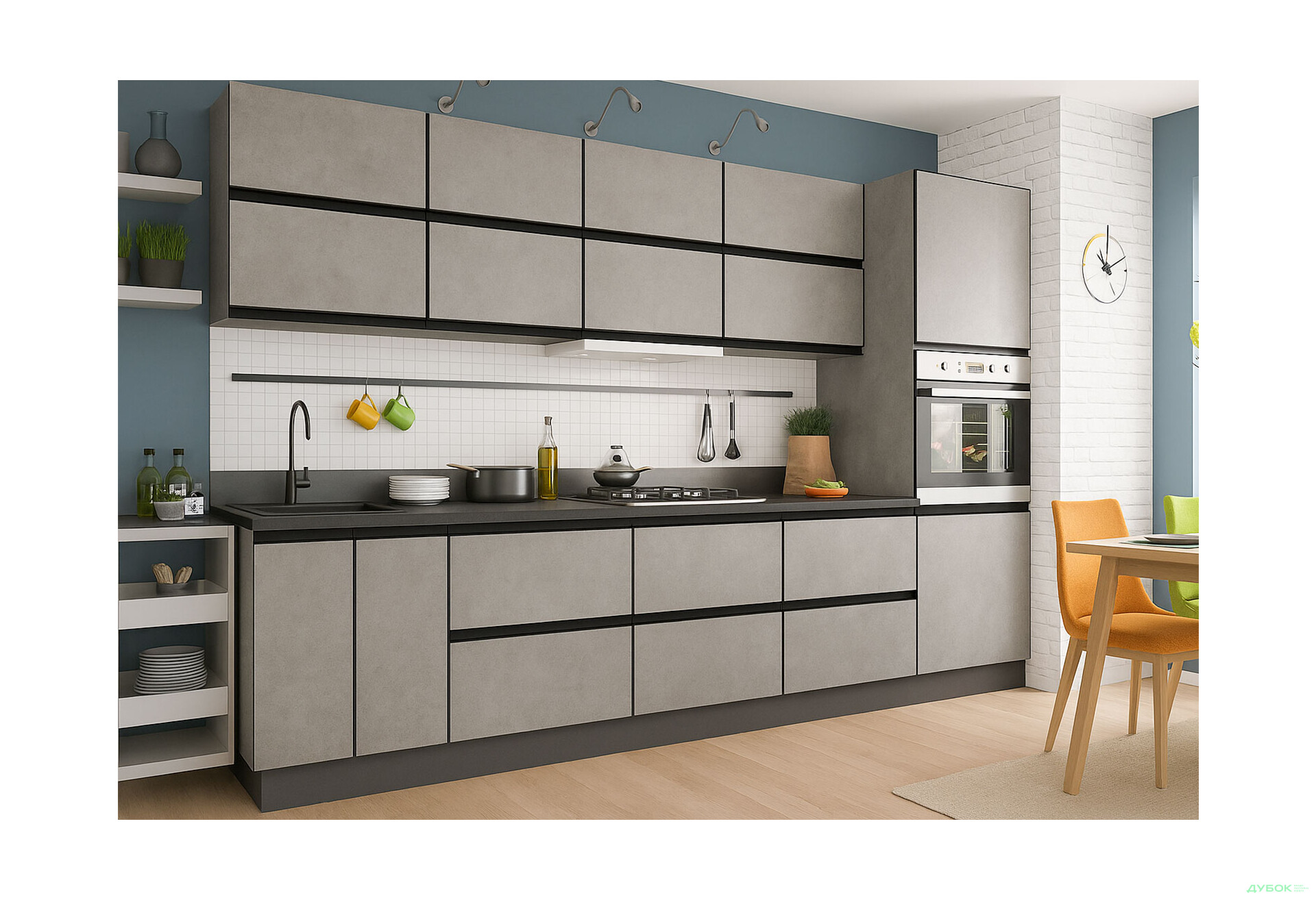 Кухня VIP-master Альта Люкс / Alta Luxe з пеналом 300 см - Зображення 1 Зображення 1 - Кухня VIP-master Альта Люкс / Alta Luxe з пеналом 300 см