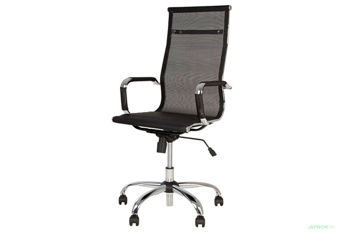 Комп'ютерне крісло Новий Стиль Slim HB NET Tilt CHR68 Р 66x66x120 см