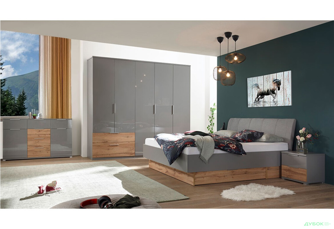 Спальня Линц / Linz 5Д (кровать 160) МироМарк