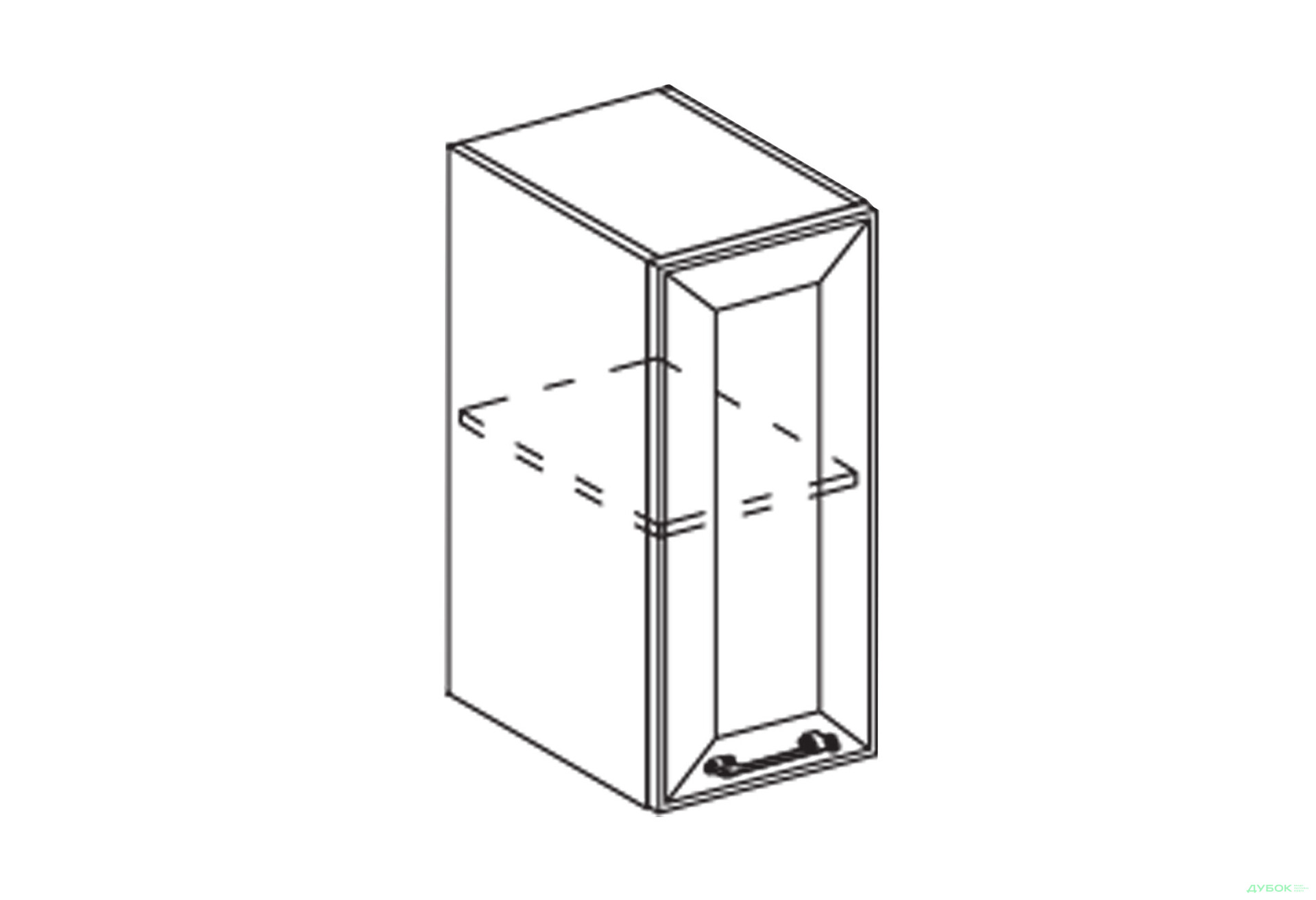 Зображення 1 - В 40 (фасад МДФ) Марго Світ Меблів