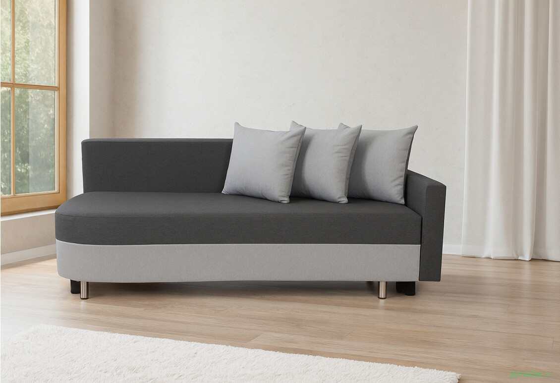 Диван Элегант Бенефит 72 205x98 см серый - Изображение 2 Изображение 2 - Диван Элегант Бенефит 72 205x98 см серый