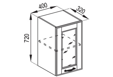 В 40 Ск (фасад МДФ) Домініка Світ Меблів