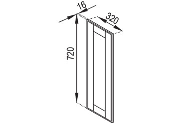 В панель (h-720) МДФ Домініка Світ Меблів
