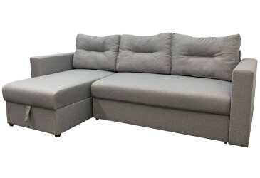Мягкий уголок Вика Сити B 234x140 см серый (Мальмо 90)