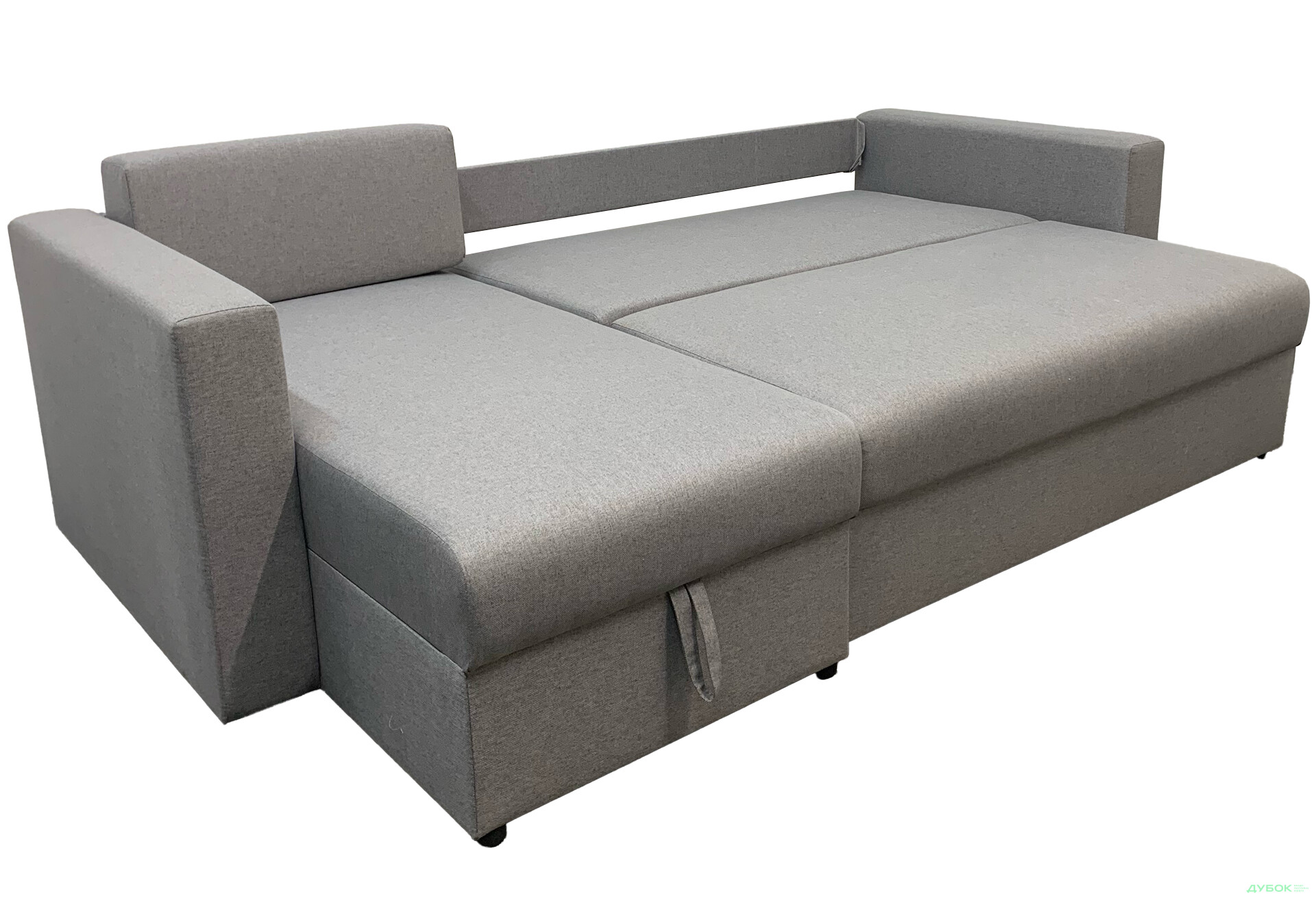 Зображення 3 - М'який куточок Vika Сіті B 234x140 см сірий (Мальмо 90)