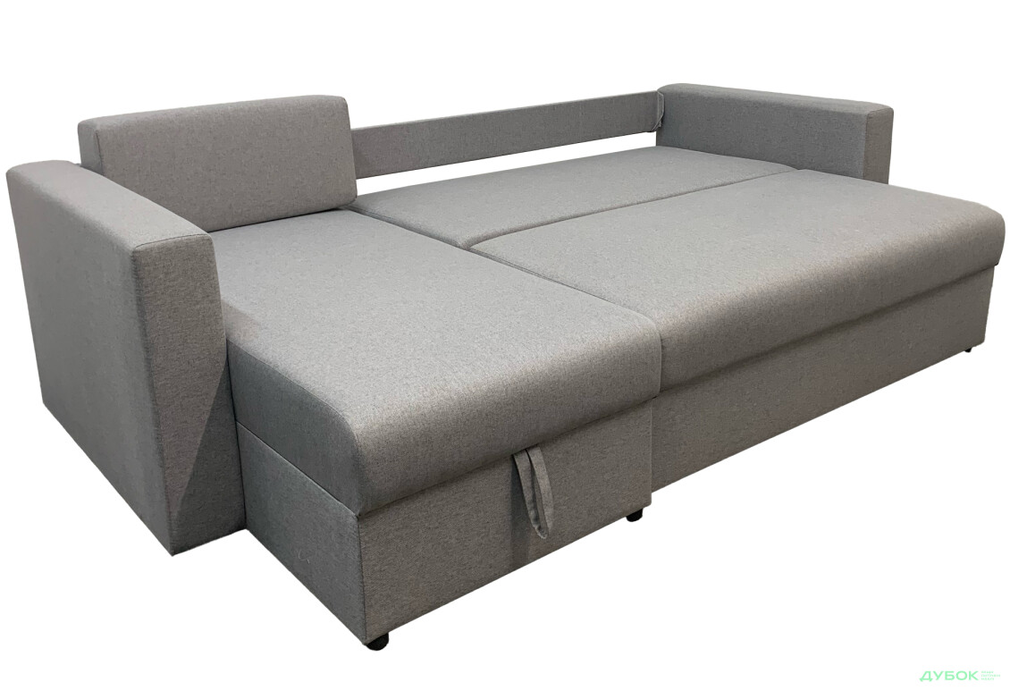 Зображення 3 - М'який куточок Vika Сіті B 234x140 см сірий (Мальмо 90)